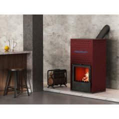   Heiztech HIDRO 15 vízteres kandalló 13,5kW, vörös színű (11910030)