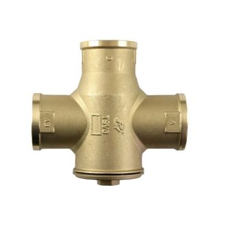   Regulus TSV6B - 45°C Termosztatikus kazánvédő keverőszelep, bypass szeleppel, 6/4"BM, cksz.12974
