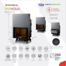 PanAqua 80 EVO LD Zárt égésterű, prémium kivitelű, fűtésre köthető, vízteres kandallóbetét