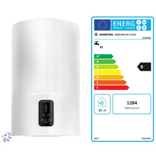 Ariston LYDOS ECO 50 V 1,8K EU, 50 literes villanybojler eco funkció, led kijelző 1800W, B energiaosztály, cksz.3201857