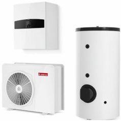   Ariston Nimbus Flex 50 M NET R32 (3301879) monoblokkos 5kW hőszivattyú, 1 fázisú, fali beltéri egységgel, 200 literes HMV tárolóval, 4kW-os fűtőpatronnal