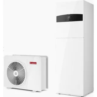   Ariston Nimbus Compact 35 S 2Z NET R32 (3301891) split rendszerű 3,5kW hőszivattyú, 2 fűtési kört vezérlő, 1 fázisú, fali beltéri egységgel, 180 literes HMV tárolóva, 4kW-os fűtőpatronnal