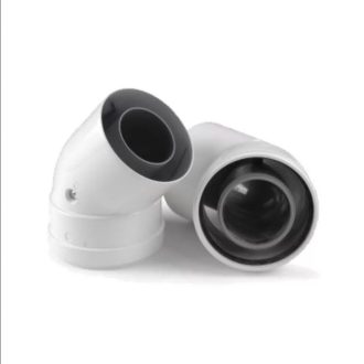   Ariston 60/100 alu/pps 45°-os könyök kondenzációs kazánokhoz (3318076) 2db