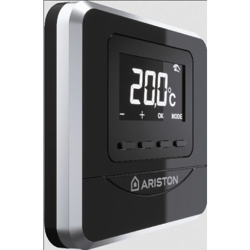 Ariston Cube vezetékes, programozható szobatermosztát, fekete (3319116)