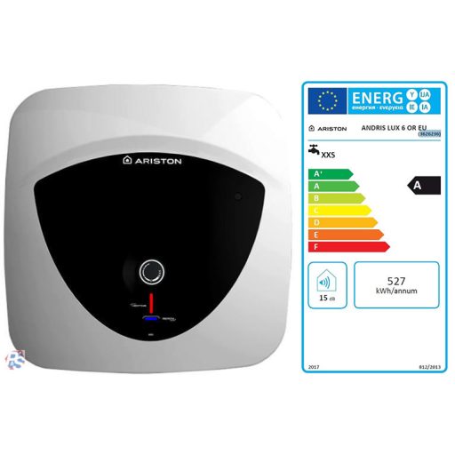 Ariston AN LUX 6 OR, 6 literes elektromos tárolós vízmelegítő, A energiaosztály, cksz.3626236 Mosogató fölé