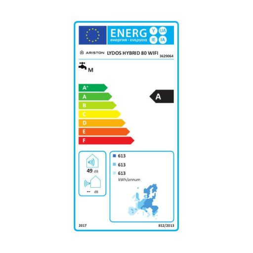 Ariston Lydos Hybrid Wi-Fi 80 literes villanybojler EU-ERP (3629064)
