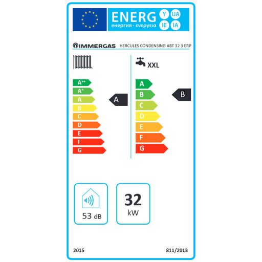 Immergas Hercules Condensing 32 ABT ErP kondenzációs kombi gázkazán, cksz.3.025494 (32.0kW)
