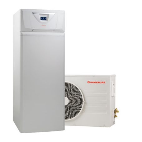 Immergas Magis Hercules Mini Pro 6 EH split rendszerű hőszivattyú 6kW, beépített 180L HMV és 25L puffertároló, 3kW patron, 1 fázis (3.034095)