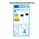 Immergas Magis Hercules Mini Pro 6 EH split rendszerű hőszivattyú 6kW, beépített 180L HMV és 25L puffertároló, 3kW patron, 1 fázis (3.034095)