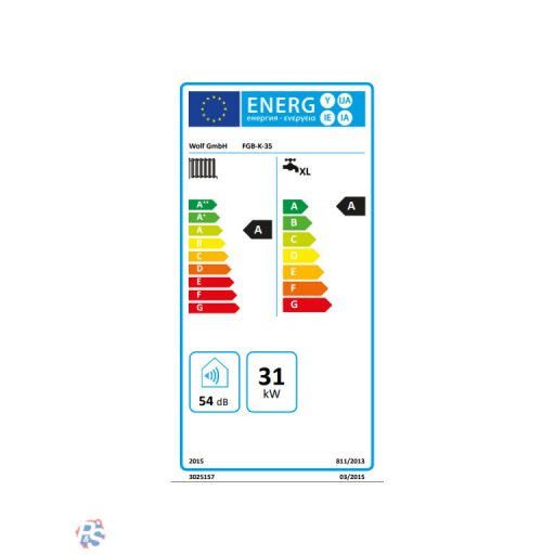 Wolf FGB-K-35 fali kondenzációs kombi gázkazán  