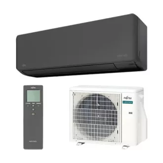 Fujitsu Airstage Standard ASEH09KMCG-B / AOEH09KMCG oldalfali split klíma szett 2,5 kW, fekete