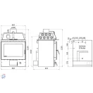 Senko kandallóbetét központi fűtésű kandallóhoz,E2985 30-35 kW 