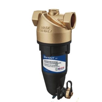   HCE DirtOut HP 5/4"-os mágneses iszapleválasztó mechanikus szűrővel hőszivattyúhoz, fekete, golyóscsap nélkül (HCE-DF00800114)