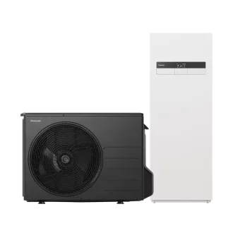   Panasonic Aquarea High Performance osztott hőszivattyú K generáció 3kW, 185l HMV, 1 fázis, 2 zónás (KIT-ADC03K3E5B)