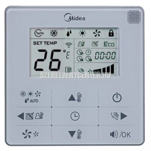 Fali vezetéskes távirányító KJR-29B/BK-E, MDV beltérihez