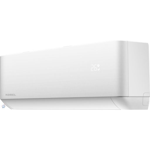 Korel Olymp KTP-12, fehér inverter split klíma, oldalfali szett 3,5kW WiFi és csepptálca fűtéssel