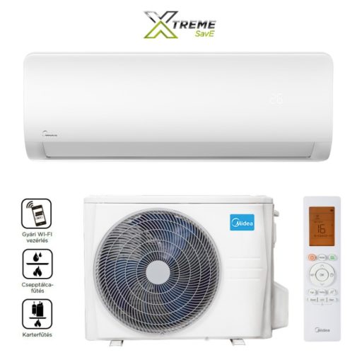 Midea Xtreme Save MG2X-12-SP 3,5kW oldalfali split klíma, Fűtésre optimalizált