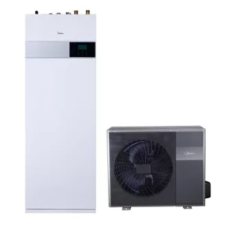   Midea MHA-V8W-D2N8-B2H2-IWT190 M-Thermal 8kW osztott hőszivattyú beépített tárolóval 1 fázis, R32, 190L