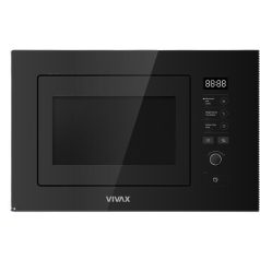   Vivax beépíthető mikrohullámú sütő, fekete MWOB-2020G G