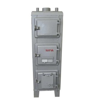   Totya S18 B 18kW vegyestüzelésű lemezkazán + auto. huzatszabályzóval, szigetelés nélkül