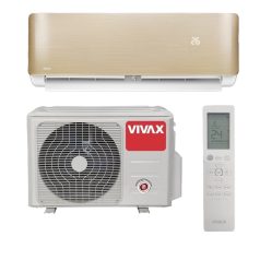   Vivax ACP-09CH25AERI+ R-Design+ - Gold/Arany 2,7kW split klíma, fűtésre optimalizált, A+++, -25°C-ig fűtés