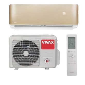   Vivax ACP-09CH25AERI+ R-Design+ - Gold/Arany 2,7kW split klíma, fűtésre optimalizált, A+++, -25°C-ig fűtés