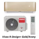 Vivax ACP-09CH25AERI+ R-Design+ - Gold/Arany 2,7kW split klíma, fűtésre optimalizált, A+++, -25°C-ig fűtés