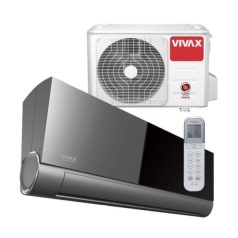   Vivax ACP-09CH25AEVI V design ART Cool Szürke tükrös, split klíma, oldalfali szett 2,5 kW, WIFI, Fűtésre Optimalizált