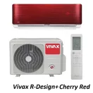 Vivax ACP-12CH35AERI+ R-Design+ - Cherry Red 3,5kW split klíma, fűtésre optimalizált, A+++, -25°C-ig fűtés