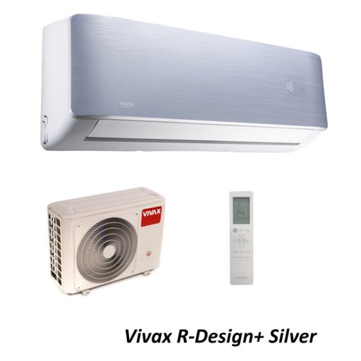 Vivax ACP-12CH35AERI+ R-Design+ - Silver 3,5kW split klíma, fűtésre optimalizált, A+++, -25°C-ig fűtés