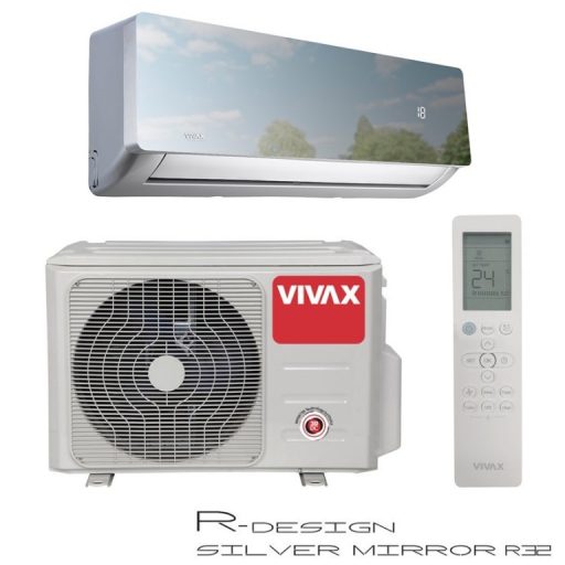 Vivax ACP-18CH50AERI+ R-Design+ - Silver Mirror 5,3kW split klíma, fűtésre optimalizált, A++, -20°C-ig fűtés