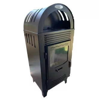   Totya Éden 21 Vízteres kandalló 21kW felső füstcső kivezetéssel