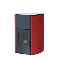   Falcon Comodo Central P25 Bordó, Vízteres pellet kályha 25kW, központi fűtési rendszerhez