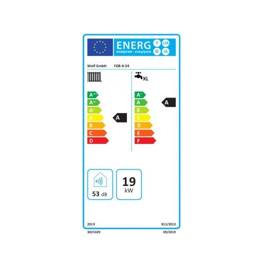 Wolf FGB-K-24 fali kondenzációs kombi gázkazán  