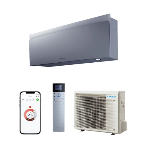 Daikin Emura Silver FTXJ42AS-RXJ42A oldalfali split klíma szett 4,2 kW, ezüst