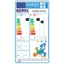 Korel Magic Breeze KSAME-12DCEG 3,5kW oldalfali split klíma, fűtésre optimalizált