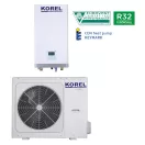 Korel Arctic K-Thermal MHA-V12W/D2RN8-B HB-A160/CD30GN8-B split hőszivattyú 12kW, 3 fázisú, 3kW fűtőpatronnal, R32