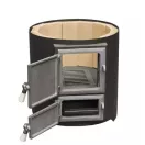MSS FM INOX 120 fatüzelésű acél vízmelegítő - 120 literes rozsdamentes tartállyal / 7,5 kW-os tűztérrel