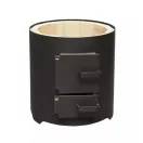 MSS FM 120 fatüzelésű acél vízmelegítő - 120 literes tartállyal / 7,5 kW-os tűztérrel