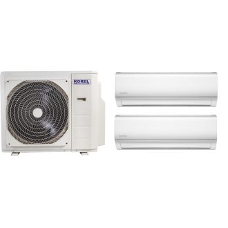   Korel Nexo multi-split klíma szett, 7,9 kW K3OA-27HFN8 kültéri + 2db 3,5 kW KOR32-12HFN8 beltéri, csepptálca és karterfűtéssel