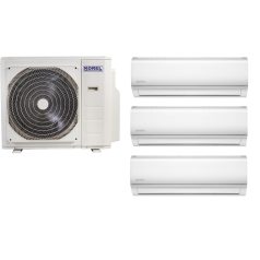   Korel Nexo multi-split klíma szett, 7,9 kW K3OA-27HFN8 kültéri + 3db 2,6 kW KOR32-09HFN8 beltéri, csepptálca és karterfűtéssel