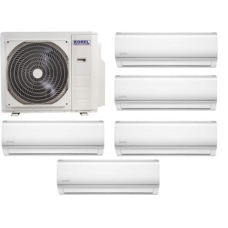   Korel Nexo multi-split klíma szett, 12,3 kW K5OE-42HFN kültéri + 5db 2,6 kW beltéri, csepptálca és karterfűtéssel