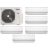 Korel Nexo multi-split klíma szett, 12,3 kW K5OE-42HFN kültéri + 5db 2,6 kW beltéri, csepptálca és karterfűtéssel