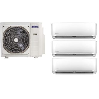   Korel Optimus Plus multi-split klíma szett, 7,9 kW K3OA-27HFN8 kültéri + 3db 2,6 kW KMA32-09FNX beltéri, csepptálca és karterfűtéssel