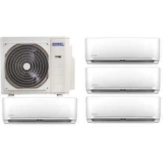   Korel Optimus Plus multi-split klíma szett, 10,5 kW K4O-36HFN8 kültéri + 4db 2,6 kW KMA32-09FNX beltéri, csepptálca és karterfűtéssel