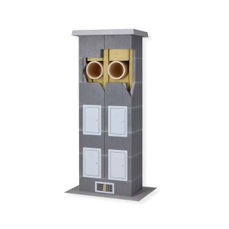   PGM DUPLA 18/18cm átmérő/7m magas, 3 rétegű szigetelt kéményrendszer