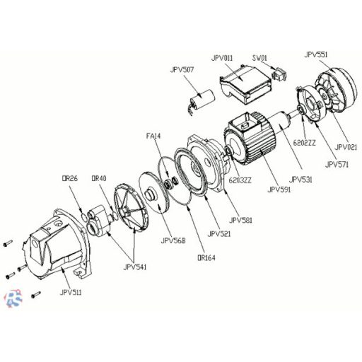 Elpumps JPV 1500 B önfelszívó kerti szivattyú