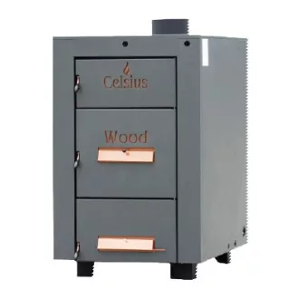   Celsius Wood 60-85 ipari vegyestüzelésű kazán, bála/fa (84kW)