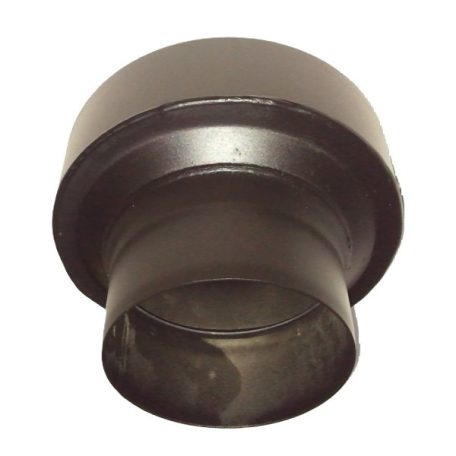 Acél füstcső szűkítő 180-160, vegyestüzelésű kazánhoz, vastagfalú (2mm), fekete