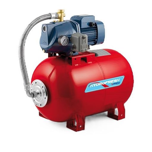 Pedrollo Hydrofresh JSWm 2AX-24 CL kis vízellátó rendszer, önfelszívó szivattyúval, hidrofor tartállyal
